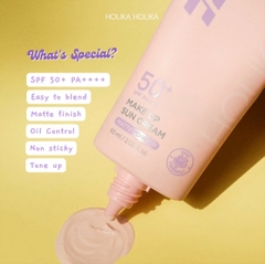 Kem chống nắng nâng tone Holika Makeup Suncream Matte Tone Up SPF50+ PA+++ 60ml