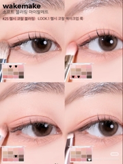 Phấn mắt Wakemake Soft Blurring Eye Palette - No.25 Healthy Coral Blurring