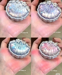 Má hồng Flower Knows Shell's Jewel Silk Satin Blush - 03 Coral Seashell