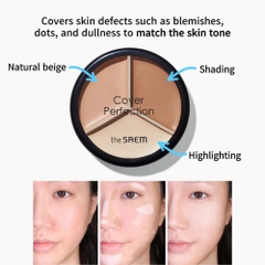 Che Khuyết Điểm The Saem Triple Pot Concealer