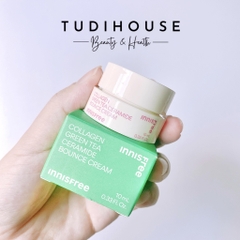 minisize 10ml - kem dưỡng Innisfree Collagen Green tea Ceramide Bounce Cream