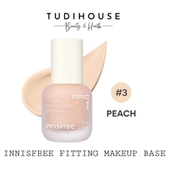 Kem lót Innisfree Light Fitting Makeup Base SPF23 PA++ 30ml - MÀU PEACH