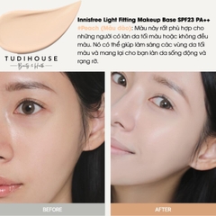 Kem lót Innisfree Light Fitting Makeup Base SPF23 PA++ 30ml - MÀU PEACH