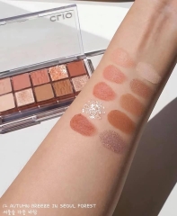 Bảng CLIO pro eye pallette -  Màu 12 autumn breeze in seoul forest