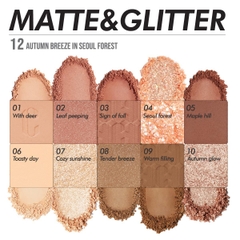 Bảng CLIO pro eye pallette -  Màu 12 autumn breeze in seoul forest
