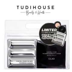 Set phấn nước Clio FOUNWEAR KILL COVER THE NEW CUSHION LIMITED