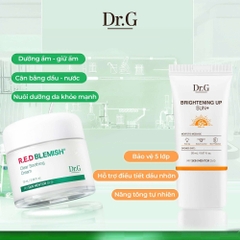Set dưỡng da -  Kem dưỡng Dr.G Clear Soothing Cream 70ml tặng kèm 1 kem chống nắng Brightening Up Sun+ 20ml