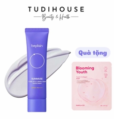[ tặng mặt nạ ] kem chống nắng Beplain Sun Muse Tone Up & Correcting Sunscreen 50ml (Màu tím)