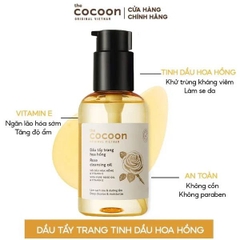 [ tặng mặt nạ ] Dầu tẩy trang Cocoon hoa hồng 140ml