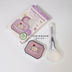 Set má hồng Alternative Stereo Sugar Crunch Blusher - 02 Mauve Creme + cọ