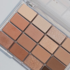 Set phấn mắt Wakemake Soft Blurring Eye Palette - 03 Sunset Blurring + kem lót mắt