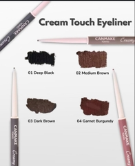 Chì kẻ mắt đầu siêu mảnh Canmake Creamy Touch Liner