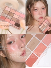Phấn mắt Wakemake Soft Blurring Eye Palette - No.25 Healthy Coral Blurring