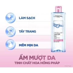 Nước tẩy trang L’oreal Micellar Water 3-in-1  400ml