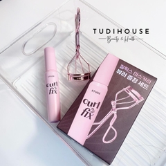 Set mascara Etude Fix Curl + bấm mi - MÀU NÂU