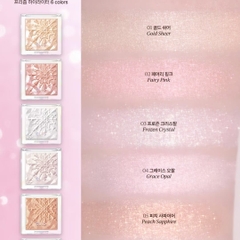 SET Phấn bắt sáng Clio Prism Highlighter + cọ highlight ( fan brush)