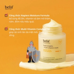 [ KÈM GIFT] Mặt nạ Belif Super Knights Multi Vitamin Mask 75ml