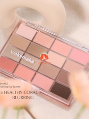 Phấn mắt Wakemake Soft Blurring Eye Palette - No.25 Healthy Coral Blurring