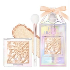 SET Phấn bắt sáng Clio Prism Highlighter + cọ highlight ( fan brush)
