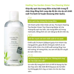 DATE 06/2027 - Nước Tẩy Trang The Saem Healing Tea Garden White Tea Cleansing Water 300ml