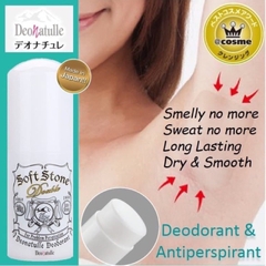 Lăn khủ mùi vùng nách đá khoáng Deonatulle Soft Stone 20g