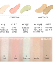 Kem Che Khuyết Điểm Clio Kill Cover Founwear Concealer Palette 6g - MÀU 02 DELGHT
