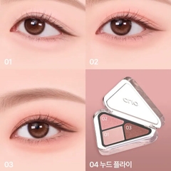 Phấn mắt 3 màu Clio Essential Shadow - 04 Nude Fly
