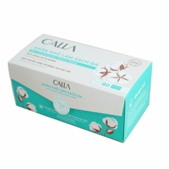 Khăn Khô Bông Bạch Tuyết Calla Làm Sạch Da 80 Miếng