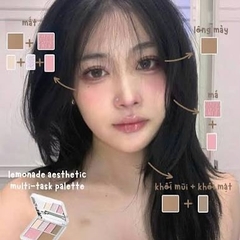 Bảng phấn mắt đa năng Lemonade Aesthetic Multi-task Palette 10.8g - COOL ROSE