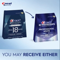 [1 miếng] Miếng dán trắng răng Crest 3D Professional Effects Teeth Whitening Strips Kit