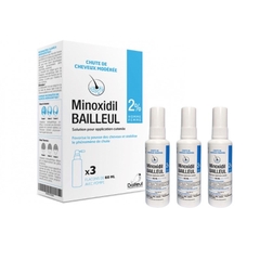[ tách lẻ 1 chai ] Xịt giảm rụng & kích thích mọc tóc Minoxidil Bailleul 2% ( nội địa Pháp)