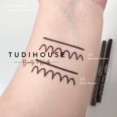 Chì kẻ mắt đầu siêu mảnh Canmake Creamy Touch Liner