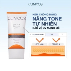 Kem chống nắng nâng tông tự nhiên CLINICOS TONE-UP TRUTH SUNSCREEN SPF 50 PA++++ 50ml