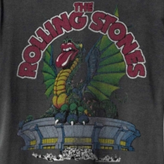 ROLLING STONES US 1972 AMPLIFIED XX LARGE VINTAGE CHARCOAL T SHIR