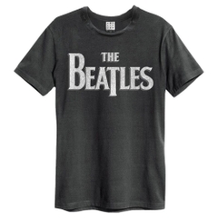 T SHIRT BEATLES LOGO AMPLIFIED ( LARGE VINTAGE CHARCOAL)