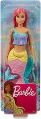 Mattel - Barbie Mermaid Doll with Pink Hair and Tail (Large Item, Toy, Doll)