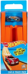 Mattel - Hot Wheels Straight Track With Car