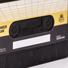 GPO CASSETTE POWER BANK (Black)