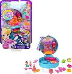 Mattel - Polly Pocket Big Pocket World Dolphin Beach (Large Item, Doll)