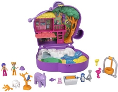 Mattel - Polly Pocket Elephant Adventure Compact (Large Item, Doll)