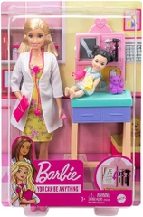 Mattel - Barbie Pediatrician Playset, Blonde (Large Item, Doll)
