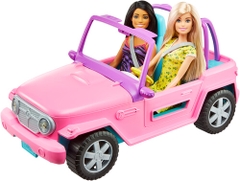 Mattel - Barbie and Friend Jeep (Large Item, Doll)
