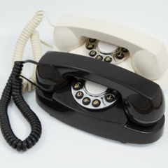 GPO Retro GPOAUDBK Audrey Bedside Push Button Telephone - Black (Large Item, Black)