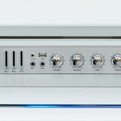 GPO Retro GPOMANSL Manhattan Boombox Stereo Bluetooth Speaker - Silver (Large Item, Bluetooth, Silver)