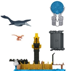Mattel - Jurassic World Minis Mosasaurus Mayhem Playset (Large Item, Action Figure)