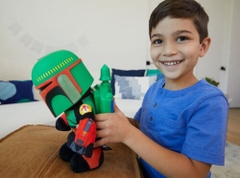 Mattel Collectible: Star Wars: The Book of Boba Fett: Rocket Launching Boba Fett Feature Plush (Large Item, Plush)
