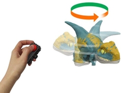 Mattel - Jurassic World Dominion Uncaged Click Tracker Velociraptor, Blue (Action Figure)