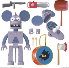 Super7 - The Simpsons ULTIMATES! Wave 1 - Robot Itchy (Large Item, Collectible, Figure, Action Figure)