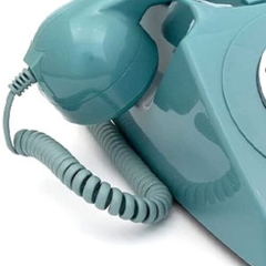 GPO Retro GPO746DPBBL 746 Desktop Push Button Telephone - Blue (Large Item, Blue)