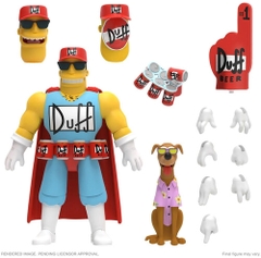 Super7 - The Simpsons ULTIMATES! Wave 2 - Duffman (Large Item, Collectible, Figure, Action Figure)